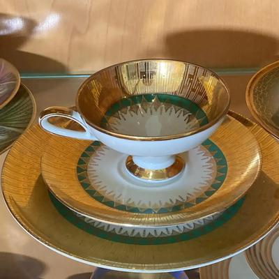 Exquisite Interling Bavaria Teacup Trios