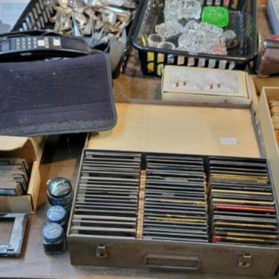 Sale Photo Thumbnail #60: Vintage Glass Negatives, and a bag phone