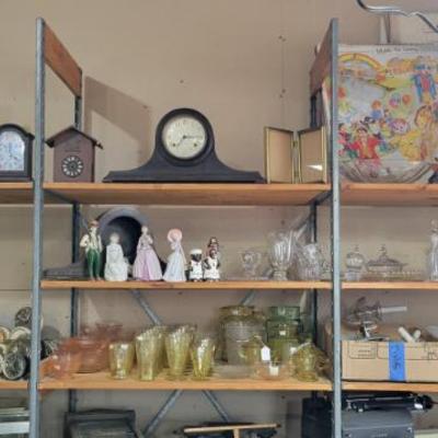 Vintage clocks....wall, shelf and mantel