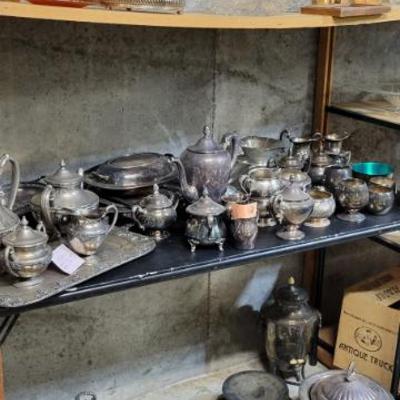 Sale Photo Thumbnail #153: Silver Plate and Pewter