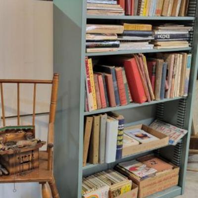 Sale Photo Thumbnail #70: Books and Childs Chair 