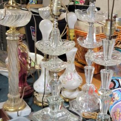 Sale Photo Thumbnail #130: Glass Lamps