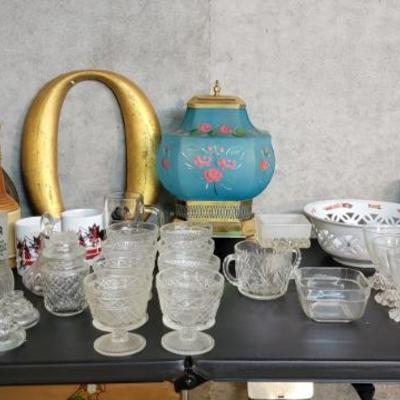 Sale Photo Thumbnail #47: Small jars and more glassware