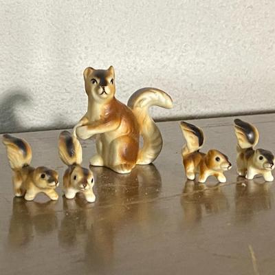 Bone China Squirrels 