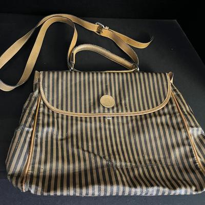 Fendi Striped Handbag, Vintage Purse