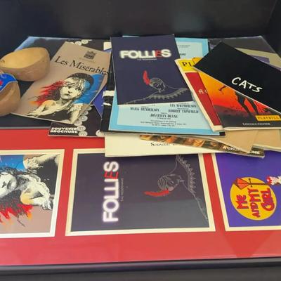 Broadway Bound! Musical Playbills & Wall Picture - Les Miserables, Follies, Opera, Chorus Line