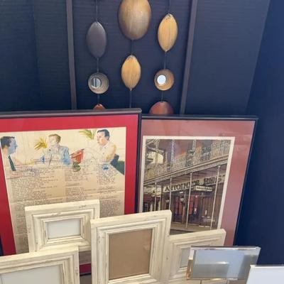 New Orleans Antoine's Restaurant Framed Pictures, Wall Hanging & Art Decor - Table Picture Frames 