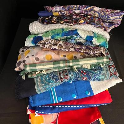 Scarves Assortment -Paisley, Plaid, Polka Dots, Nautical