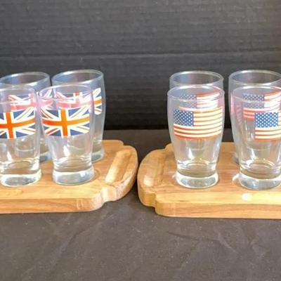 2 Sets - Shot Glasses From Chef Gordon Ramsey Hell's Kitchen Dinner Event - USA And UK