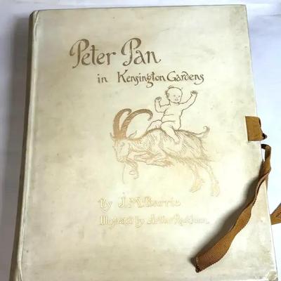 1906 arthur rackham signed peter pan in kensington gardens"