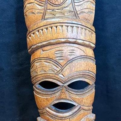 African carved wood mask