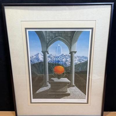 Ray pelley signed print sphere”
