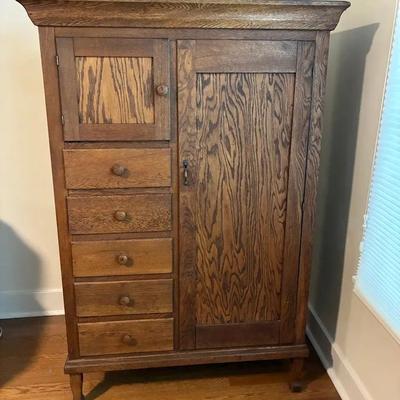 Vintage wood gentleman s chest