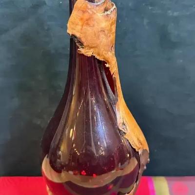 T anderson signed glass wood bottle 2016