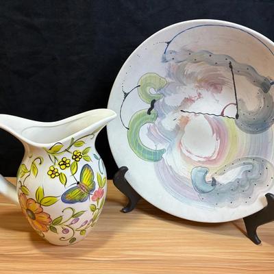 James rothrock art pottery bowl