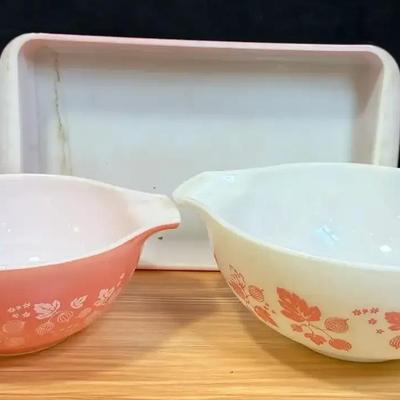 Pink pyrex