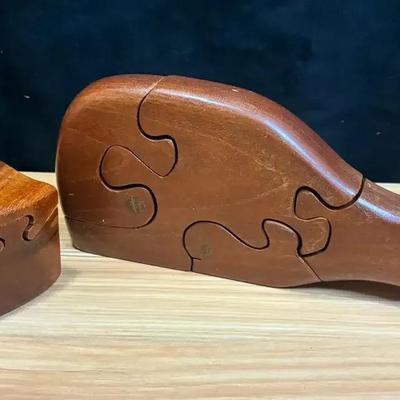 Whale 3d puzzle and puzzle jewelry box