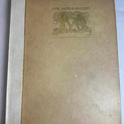 Arthur rackham signed some british ballads" limited edition