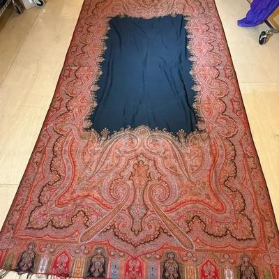 Antique paisley kirking shawl