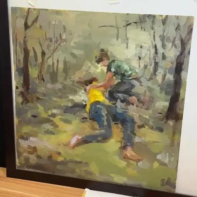 Anne petty painting titled exchange"