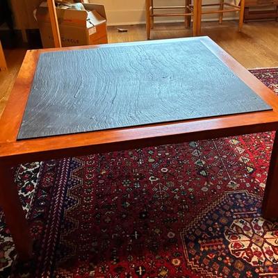 Slate top coffee table