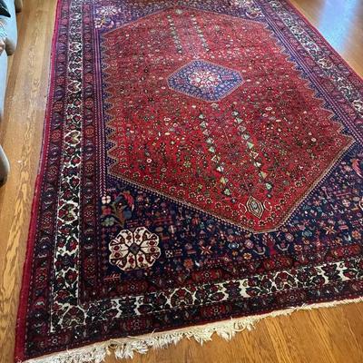 Persian wool rug 82x122in