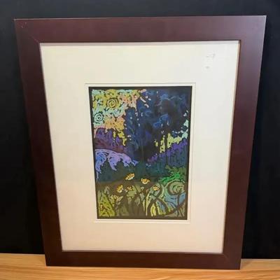 Brett varney oil pastel drawing