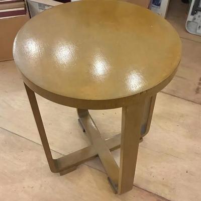 Round side table