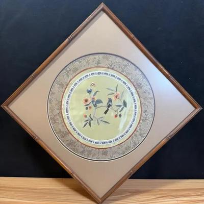 Silk embroidery purchased in hong kong