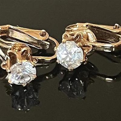 Crystal Clipon Earrings