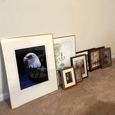 Framed Original Photographs and Signed Prints (8)