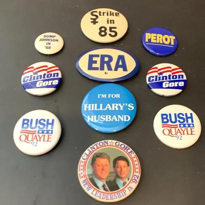 Assortment Of Political Buttons