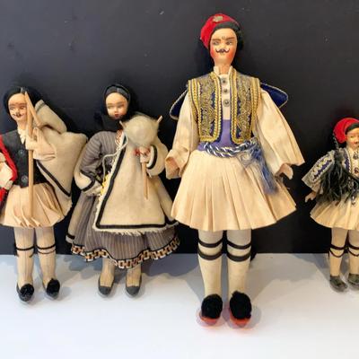 Collection Of Vintage Greek Dolls