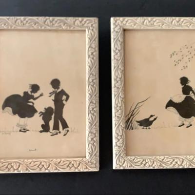 E.R. Pearsall Vintage Hand Colored Prints 