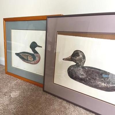 Signed and Numbered Monotypes “Antique Duck Decoy” by Fran Ritchie Yost