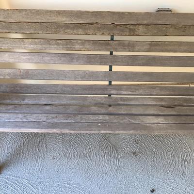 Wood And Cast Iron Bench