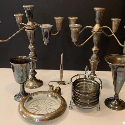 Weighted Sterling And Silverplated Pieces
