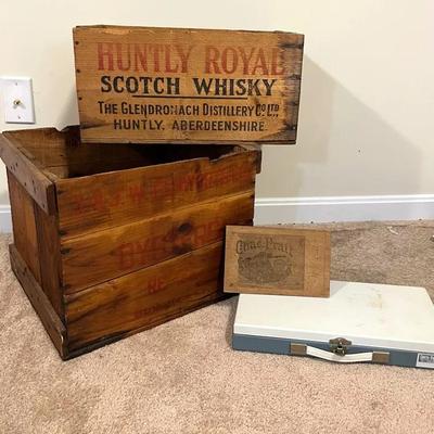 Vintage Advertising Crates and Boxes 