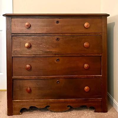 19th Century Federal Style Walnut Chest 