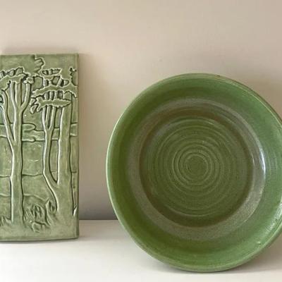Vintage BSR Pottery Studio Cincinnati Art Tile And Pottery Bowl
