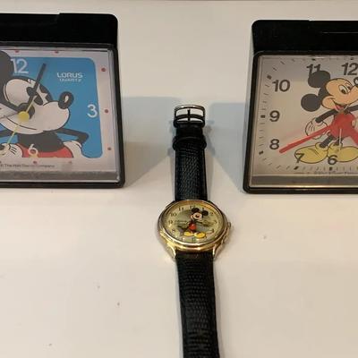 Mickey Mouse Alarm Clocks And Watch With Alarm