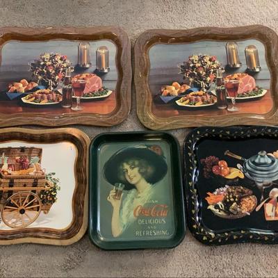 Vintage Coca Cola Trays