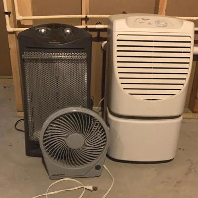 Holmes Room Heater, Whirlpool Dehumidifier And Polar Wind Fan
