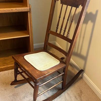 Antique Cherry Sewing Rocker