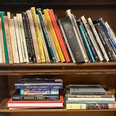 Book Collection with Art, Antiques and Ducks