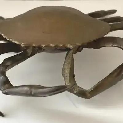 Brass Crab Trinket/Ashtray, Vintage 