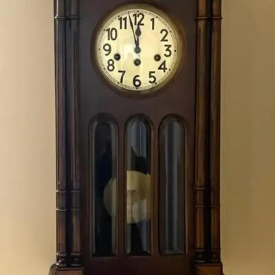 Antique Walnut Wall Clock