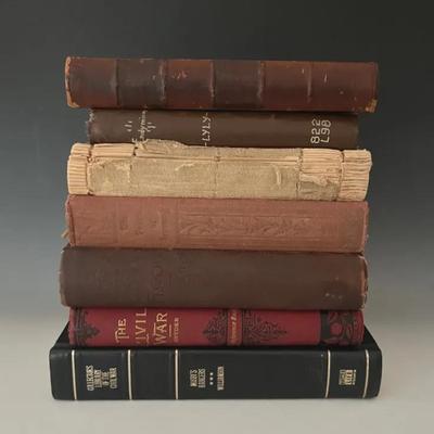 19th Century Books with Civil War, History of England, Johnstown Flood 