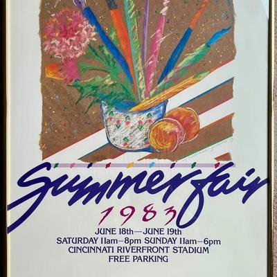 1983 Summerfair Poster Signed by Liz Kathman Grubow