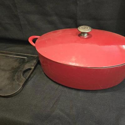 Le Creuset Griddle & Cast Iron Enameled Dutch Oven